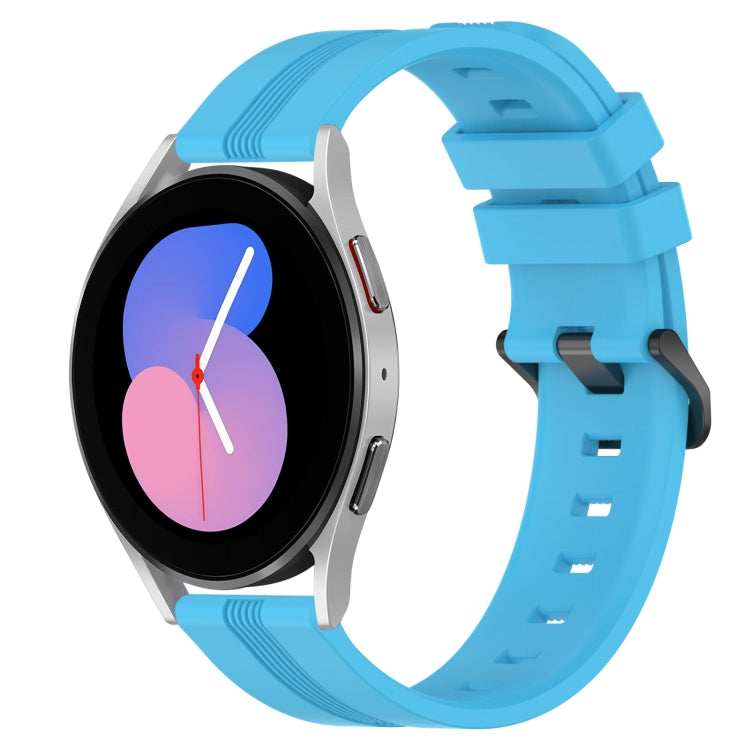 Cinturino in silicone a strisce concave da 20 mm, For Samsung Galaxy Watch5 40mm, For Samsung Galaxy Watch5 Pro 45mm
