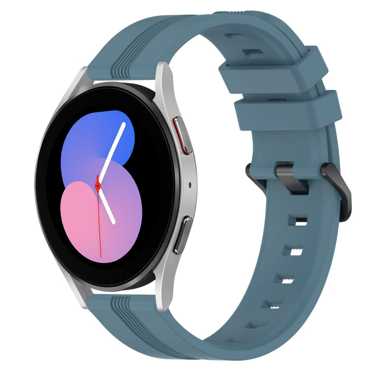 Cinturino in silicone a strisce concave da 20 mm, For Samsung Galaxy Watch5 40mm, For Samsung Galaxy Watch5 Pro 45mm