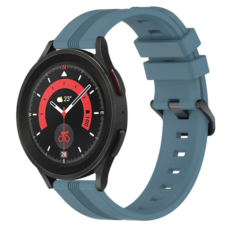 Cinturino in silicone a strisce concave da 20 mm, For Samsung Galaxy Watch5 40mm, For Samsung Galaxy Watch5 Pro 45mm