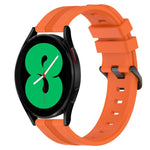 Cinturino in silicone a strisce concave da 20 mm, For Samsung Galaxy Watch4 44mm, For Samsung Galaxy Watch4 40mm