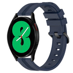 Cinturino in silicone a strisce concave da 20 mm, For Samsung Galaxy Watch4 44mm, For Samsung Galaxy Watch4 40mm
