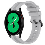 Cinturino in silicone a strisce concave da 20 mm, For Samsung Galaxy Watch4 44mm, For Samsung Galaxy Watch4 40mm