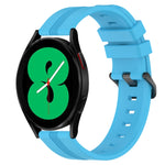 Cinturino in silicone a strisce concave da 20 mm, For Samsung Galaxy Watch4 44mm, For Samsung Galaxy Watch4 40mm
