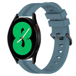 Cinturino in silicone a strisce concave da 20 mm, For Samsung Galaxy Watch4 44mm, For Samsung Galaxy Watch4 40mm