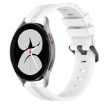 Cinturino in silicone a strisce concave da 20 mm, For Samsung Galaxy Watch4 44mm, For Samsung Galaxy Watch4 40mm