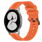 Cinturino in silicone a strisce concave da 20 mm, For Samsung Galaxy Watch4 44mm, For Samsung Galaxy Watch4 40mm