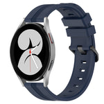 Cinturino in silicone a strisce concave da 20 mm, For Samsung Galaxy Watch4 44mm, For Samsung Galaxy Watch4 40mm