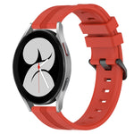 Cinturino in silicone a strisce concave da 20 mm, For Samsung Galaxy Watch4 44mm, For Samsung Galaxy Watch4 40mm