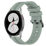 Cinturino in silicone a strisce concave da 20 mm, For Samsung Galaxy Watch4 44mm, For Samsung Galaxy Watch4 40mm