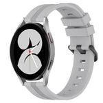 Cinturino in silicone a strisce concave da 20 mm, For Samsung Galaxy Watch4 44mm, For Samsung Galaxy Watch4 40mm