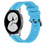 Cinturino in silicone a strisce concave da 20 mm, For Samsung Galaxy Watch4 44mm, For Samsung Galaxy Watch4 40mm
