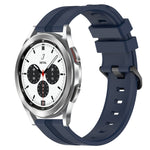 Cinturino in silicone a strisce concave da 20 mm, For Samsung  Galaxy Watch 4 Classic 42mm, For Samsung  Galaxy Watch 4 Classic 46mm