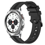 Cinturino in silicone a strisce concave da 20 mm, For Samsung  Galaxy Watch 4 Classic 42mm, For Samsung  Galaxy Watch 4 Classic 46mm