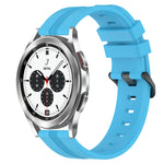 Cinturino in silicone a strisce concave da 20 mm, For Samsung  Galaxy Watch 4 Classic 42mm, For Samsung  Galaxy Watch 4 Classic 46mm