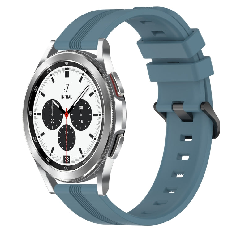 Cinturino in silicone a strisce concave da 20 mm, For Samsung  Galaxy Watch 4 Classic 42mm, For Samsung  Galaxy Watch 4 Classic 46mm