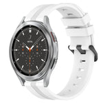 Cinturino in silicone a strisce concave da 20 mm, For Samsung  Galaxy Watch 4 Classic 42mm, For Samsung  Galaxy Watch 4 Classic 46mm