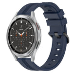 Cinturino in silicone a strisce concave da 20 mm, For Samsung  Galaxy Watch 4 Classic 42mm, For Samsung  Galaxy Watch 4 Classic 46mm