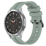 Cinturino in silicone a strisce concave da 20 mm, For Samsung  Galaxy Watch 4 Classic 42mm, For Samsung  Galaxy Watch 4 Classic 46mm