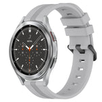 Cinturino in silicone a strisce concave da 20 mm, For Samsung  Galaxy Watch 4 Classic 42mm, For Samsung  Galaxy Watch 4 Classic 46mm