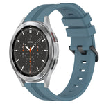 Cinturino in silicone a strisce concave da 20 mm, For Samsung  Galaxy Watch 4 Classic 42mm, For Samsung  Galaxy Watch 4 Classic 46mm