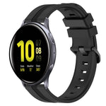 Cinturino in silicone a strisce concave da 20 mm, For Samsung Galaxy Watch Active 2 40mm, For Samsung Galaxy Watch Active 2 44mm