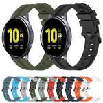 Cinturino in silicone a strisce concave da 20 mm, For Samsung Galaxy Watch Active 2 40mm, For Samsung Galaxy Watch Active 2 44mm
