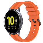 Cinturino in silicone a strisce concave da 20 mm, For Samsung Galaxy Watch Active 2 40mm, For Samsung Galaxy Watch Active 2 44mm