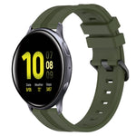 Cinturino in silicone a strisce concave da 20 mm, For Samsung Galaxy Watch Active 2 40mm, For Samsung Galaxy Watch Active 2 44mm