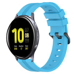Cinturino in silicone a strisce concave da 20 mm, For Samsung Galaxy Watch Active 2 40mm, For Samsung Galaxy Watch Active 2 44mm