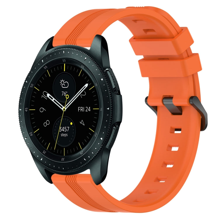 Cinturino in silicone a strisce concave da 20 mm, For Samsung Galaxy Watch 42mm, For Samsung Galaxy Watch 6 44mm