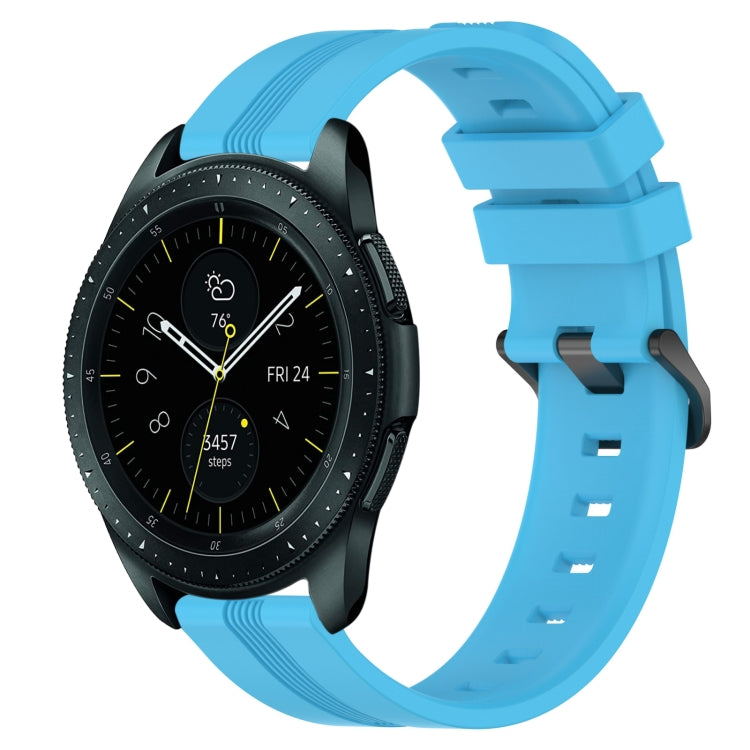Cinturino in silicone a strisce concave da 20 mm, For Samsung Galaxy Watch 42mm, For Samsung Galaxy Watch 6 44mm