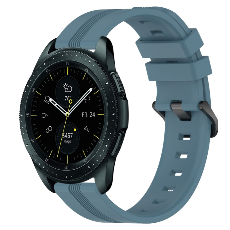 Cinturino in silicone a strisce concave da 20 mm, For Samsung Galaxy Watch 42mm, For Samsung Galaxy Watch 6 44mm