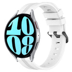 Cinturino in silicone a strisce concave da 20 mm, For Samsung Galaxy Watch 42mm, For Samsung Galaxy Watch 6 44mm