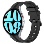 Cinturino in silicone a strisce concave da 20 mm, For Samsung Galaxy Watch 42mm, For Samsung Galaxy Watch 6 44mm
