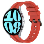 Cinturino in silicone a strisce concave da 20 mm, For Samsung Galaxy Watch 42mm, For Samsung Galaxy Watch 6 44mm