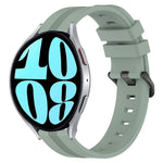 Cinturino in silicone a strisce concave da 20 mm, For Samsung Galaxy Watch 42mm, For Samsung Galaxy Watch 6 44mm