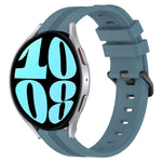 Cinturino in silicone a strisce concave da 20 mm, For Samsung Galaxy Watch 42mm, For Samsung Galaxy Watch 6 44mm