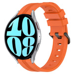 Cinturino in silicone a strisce concave da 20 mm, For Samsung Galaxy Watch 6 40mm, For Samsung Galaxy Watch 6 Classic 43mm