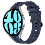 Cinturino in silicone a strisce concave da 20 mm, For Samsung Galaxy Watch 6 40mm, For Samsung Galaxy Watch 6 Classic 43mm