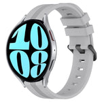 Cinturino in silicone a strisce concave da 20 mm, For Samsung Galaxy Watch 6 40mm, For Samsung Galaxy Watch 6 Classic 43mm