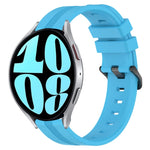 Cinturino in silicone a strisce concave da 20 mm, For Samsung Galaxy Watch 6 40mm, For Samsung Galaxy Watch 6 Classic 43mm