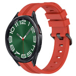 Cinturino in silicone a strisce concave da 20 mm, For Samsung Galaxy Watch 6 Classic 47mm, For Samsung Galaxy Watch5 44mm
