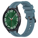 Cinturino in silicone a strisce concave da 20 mm, For Samsung Galaxy Watch 6 Classic 47mm, For Samsung Galaxy Watch5 44mm