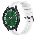 Cinturino in silicone a strisce concave da 20 mm, For Samsung Galaxy Watch 6 40mm, For Samsung Galaxy Watch 6 Classic 43mm