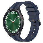 Cinturino in silicone a strisce concave da 20 mm, For Samsung Galaxy Watch 6 40mm, For Samsung Galaxy Watch 6 Classic 43mm
