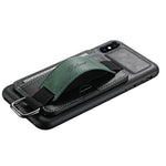 Custodia per telefono in PU con supporto per cinturino da polso per portafoglio per carte Suteni H13, For iPhone X / XS, For iPhone XR, For iPhone XS Max