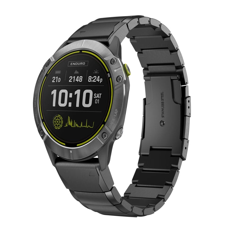 Cinturino in acciaio inossidabile con guscio di tartaruga da 26 mm, For Garmin Fenix 7X, For Garmin Enduro 2, For Garmin Tactix 7, For Garmin Tactix 7 Pro, For Garmin Fenix 7X Solar, For Garmin Tactix Delta, For Garmin Enduro, For Garmin Fenix 6X      ...