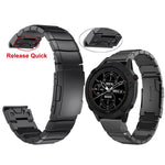 Cinturino in acciaio inossidabile con guscio di tartaruga da 26 mm, For Garmin Fenix 3, For Garmin Fenix 3 HR, For Garmin Descent MK 2, For Garmin Descent MK 2i
