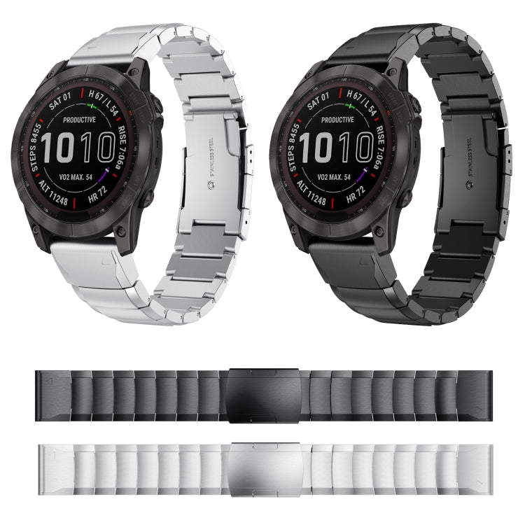 Cinturino in acciaio inossidabile con guscio di tartaruga da 22 mm, For Garmin Fenix 7, For Garmin Fenix 7 Solar, For Garmin Fenix 7 Sapphire Solar, For Garmin EPIX Gen 2, For Garmin Approach S62, For Garmin Fenix 6 GPS, For Garmin Fenix 6 Pro GPS     ...