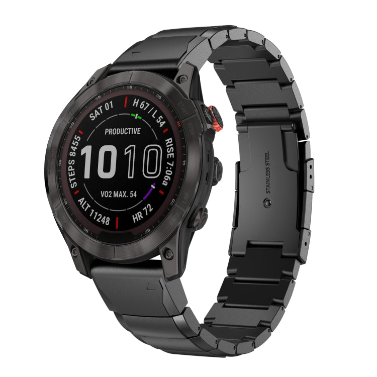 Cinturino in acciaio inossidabile con guscio di tartaruga da 22 mm, For Garmin Fenix 7, For Garmin Fenix 7 Solar, For Garmin Fenix 7 Sapphire Solar, For Garmin EPIX Gen 2, For Garmin Approach S62, For Garmin Fenix 6 GPS, For Garmin Fenix 6 Pro GPS     ...